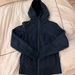 Lululemon Scuba Hoodie Heathered Ink Blue size 4